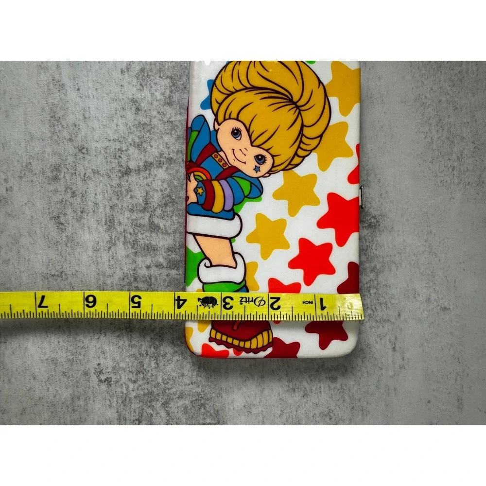 Rainbow Brite Wallet Womens OS White Star Hinge Clutch Hallmark 2012 Retro 80s
